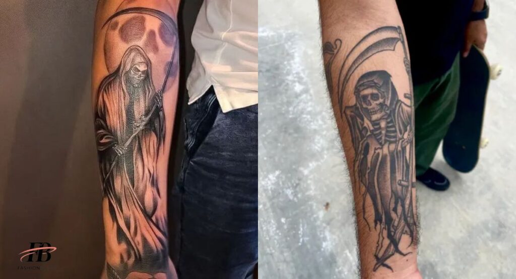 3. DRAWING IN GRIM REAPER TATTOO